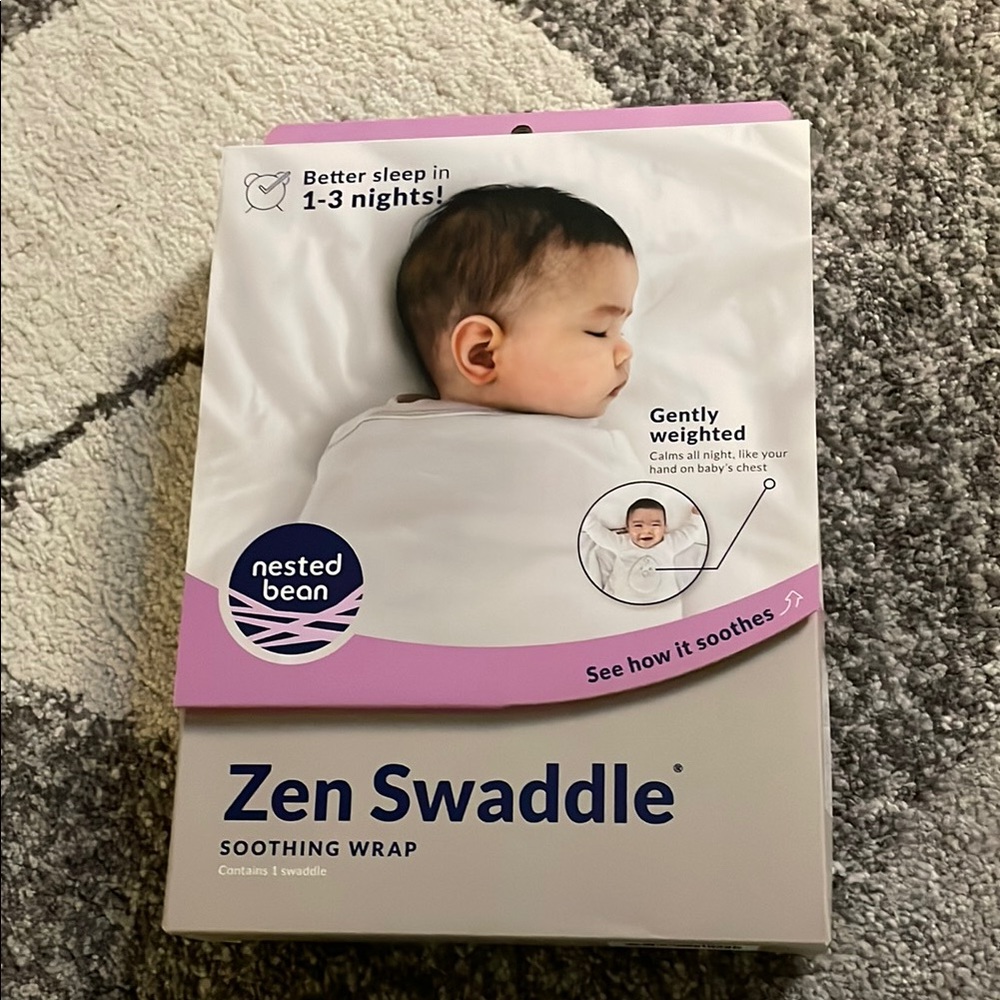 New in box ! 
Nested Bean Zen Swaddle soothing wrap